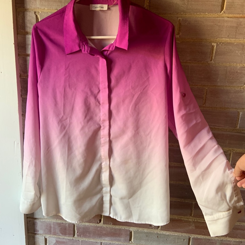 Ombré Calvin Klein button down